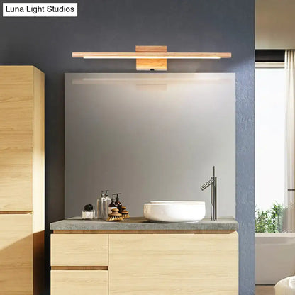 Modern beige stick shaped led vanity sconce bedroom wall light