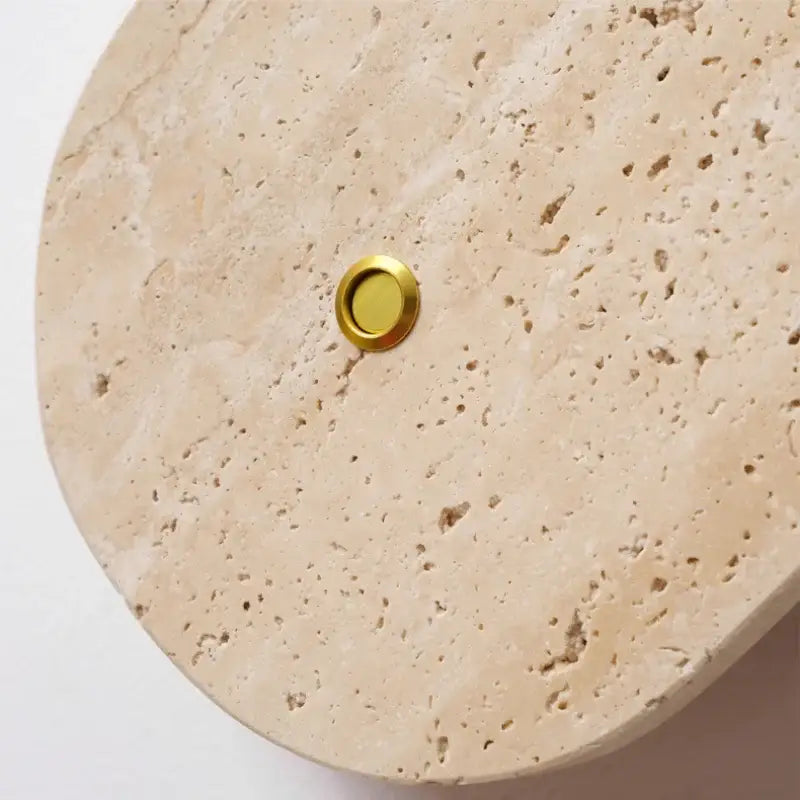 Modern beige stone led wall light bedroom fixture