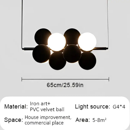 Modern beige & white abstracta pendant lamp dining room chandelier