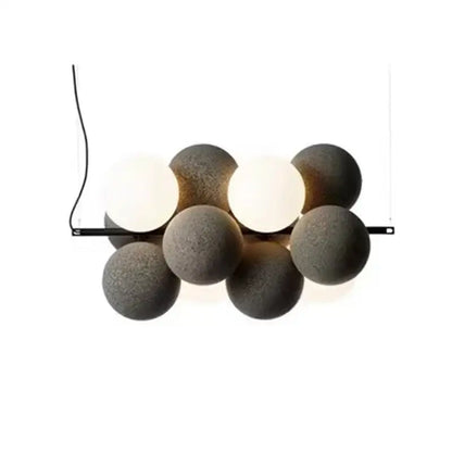 Modern beige & white abstracta pendant lamp dining room chandelier