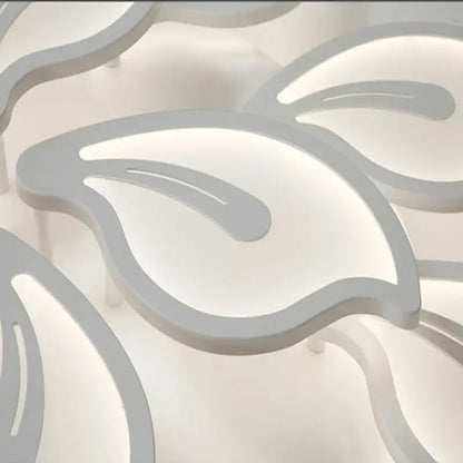 Modern beige & white flower led ceiling light for living room