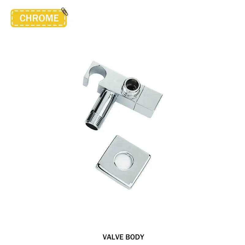 Modern bidet faucet set with coiled hose for bathroom
