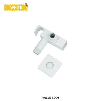 Modern bidet faucet set with coiled hose for bathroom