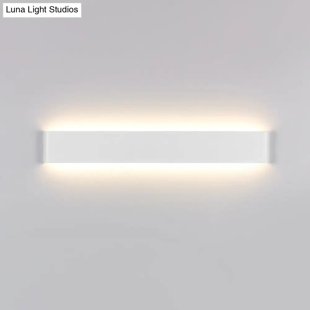 Modern black 12 inch led vanity wall sconce bathroom light