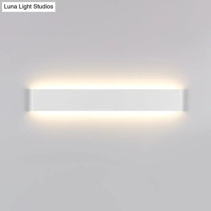 Modern black 12 inch led vanity wall sconce bathroom light