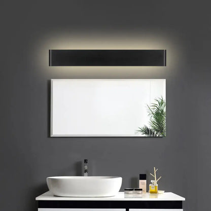 Modern black 12 inch led vanity wall sconce bathroom light