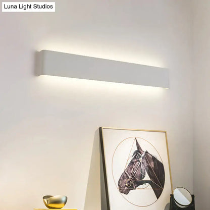 Modern black 12 inch led vanity wall sconce bathroom light