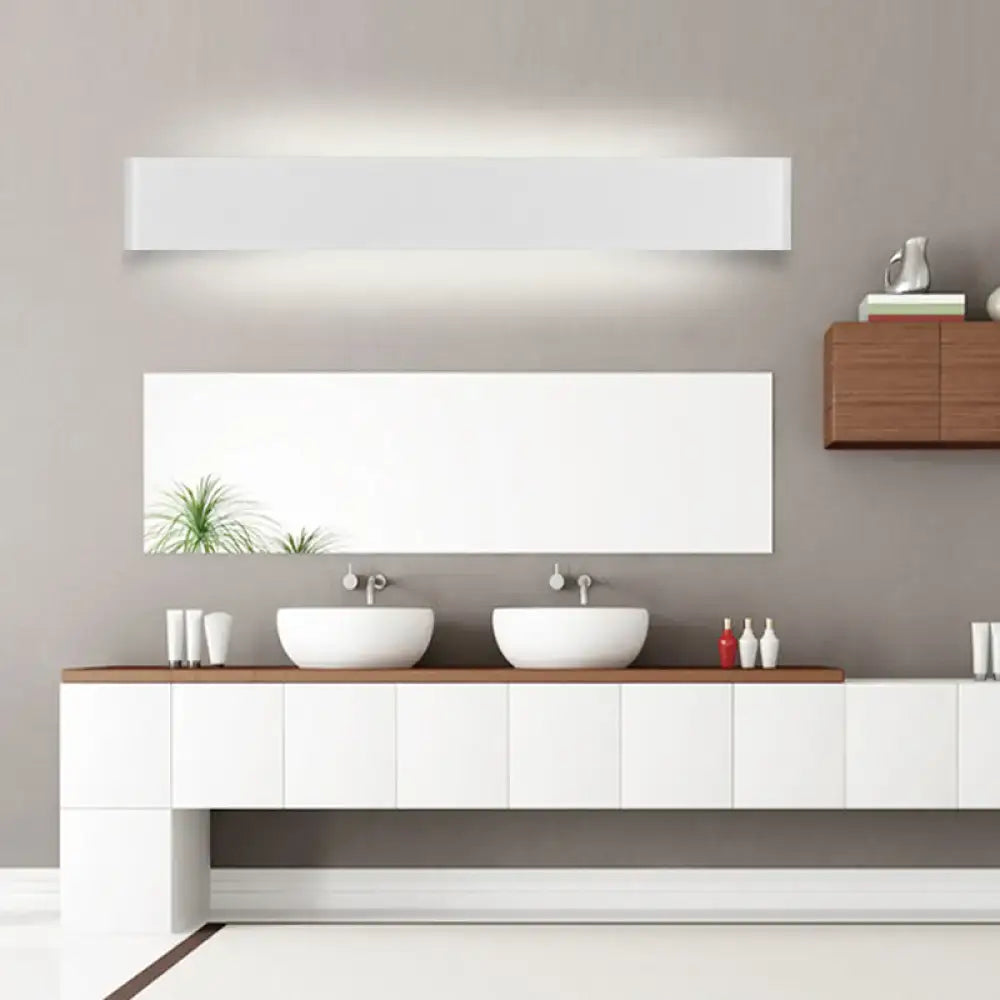 Modern black 12 inch led vanity wall sconce bathroom light