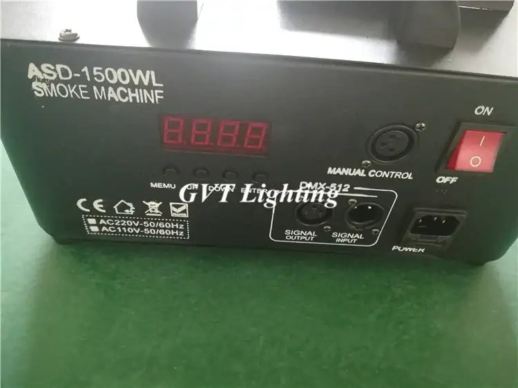 Modern black 1500w rgb led fog machine party room special effects