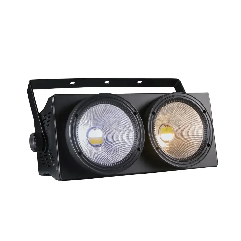 Modern black 2eyes cob led audience light for living room disco strobe