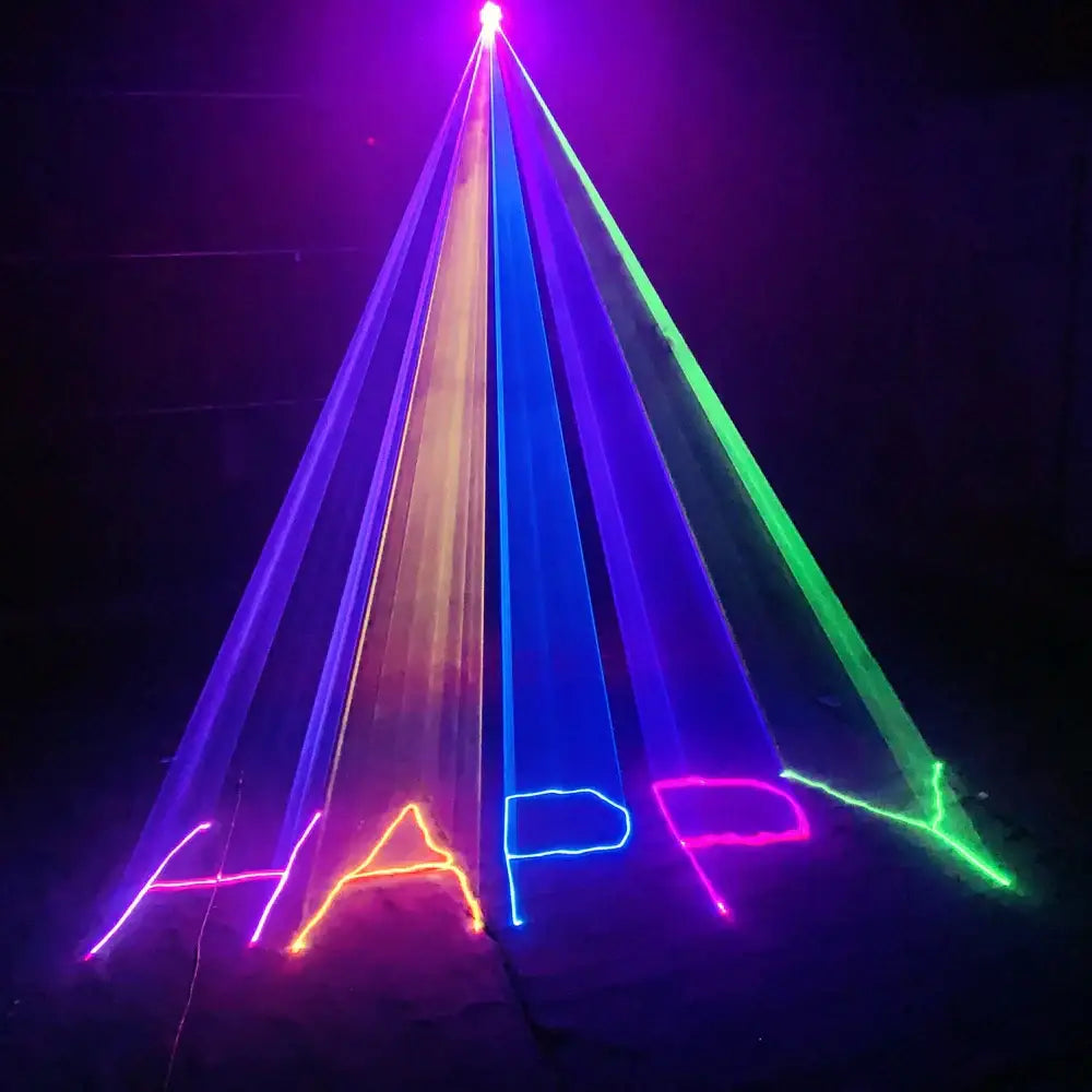 Modern black 3d laser lights rgb colorful living room disco beam