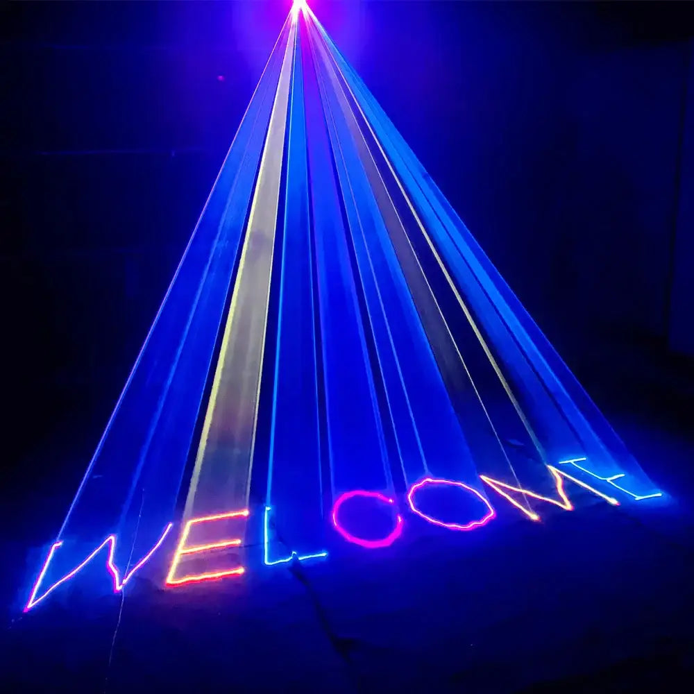 Modern black 3d laser lights rgb colorful living room disco beam