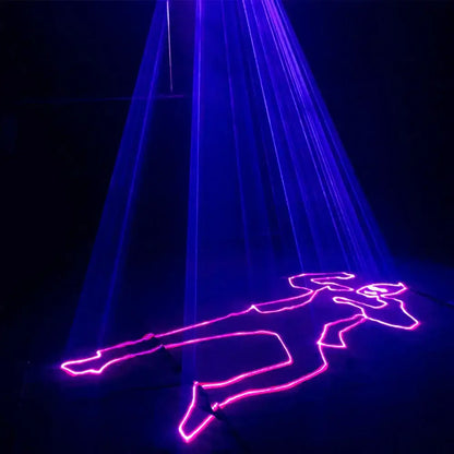 Modern black 3d laser lights rgb colorful living room disco beam