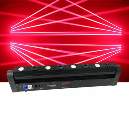 Modern black 4 eye red 500mw laser light and rgb led bar party room