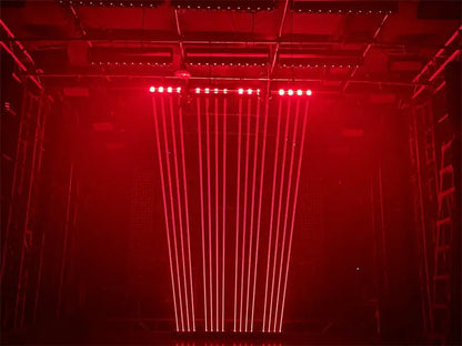 Modern black 4 eye red 500mw laser light and rgb led bar party room