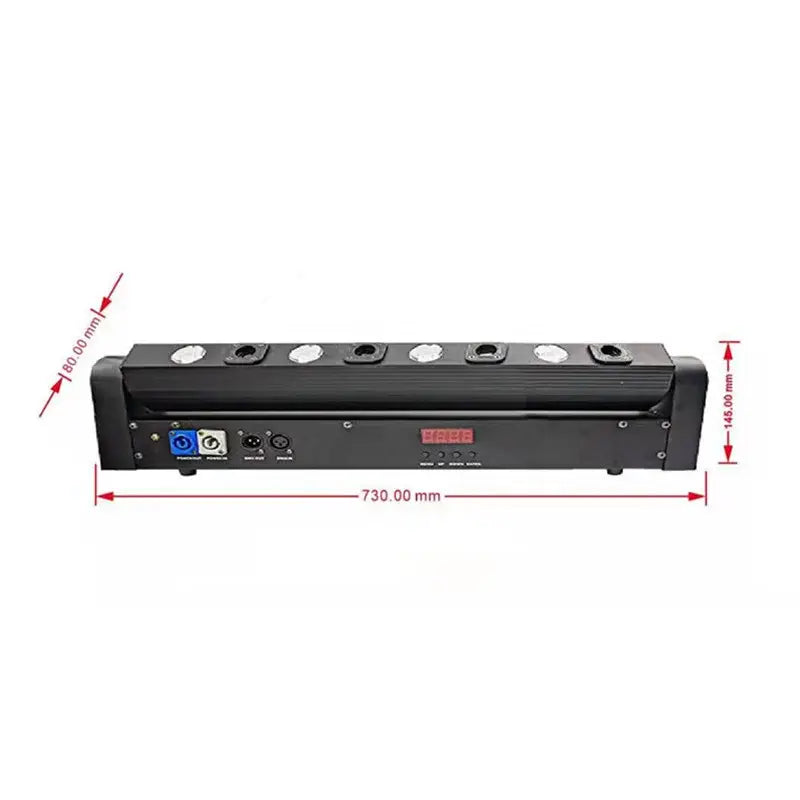 Modern black 4 eye red 500mw laser light and rgb led bar party room
