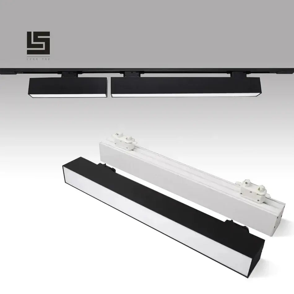 Modern black 60cm led track light office linear strip light