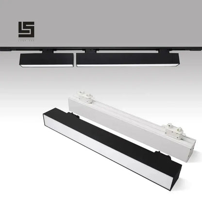 Modern black 60cm led track light office linear strip light