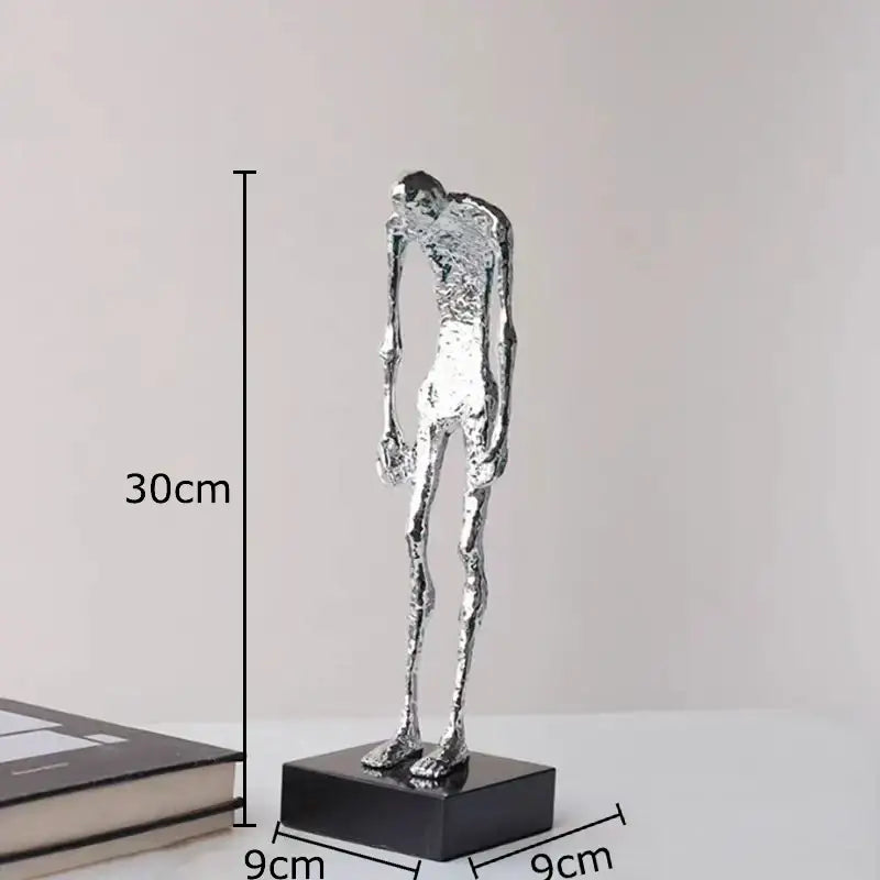 Modern black abstract lovers sculpture desk ornament bedroom decor