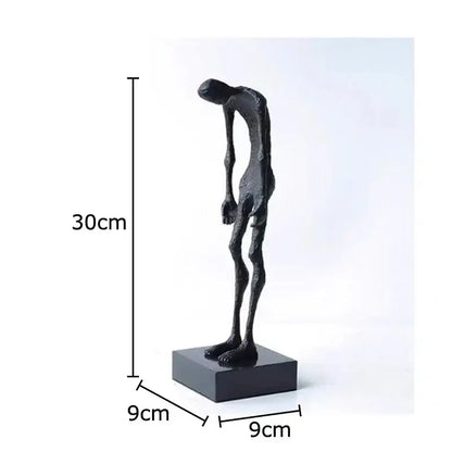 Modern black abstract lovers sculpture desk ornament bedroom decor