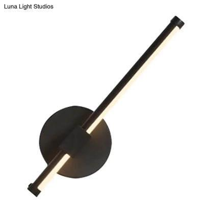 Modern black acrylic tube led wall sconce bedroom light 110v-120v
