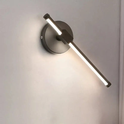 Modern black acrylic tube led wall sconce bedroom light 110v-120v