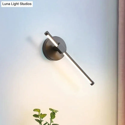 Modern black acrylic tube led wall sconce bedroom light 110v-120v