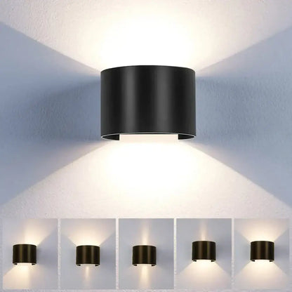 Modern black adjustable aluminum wall sconce – bedroom led light