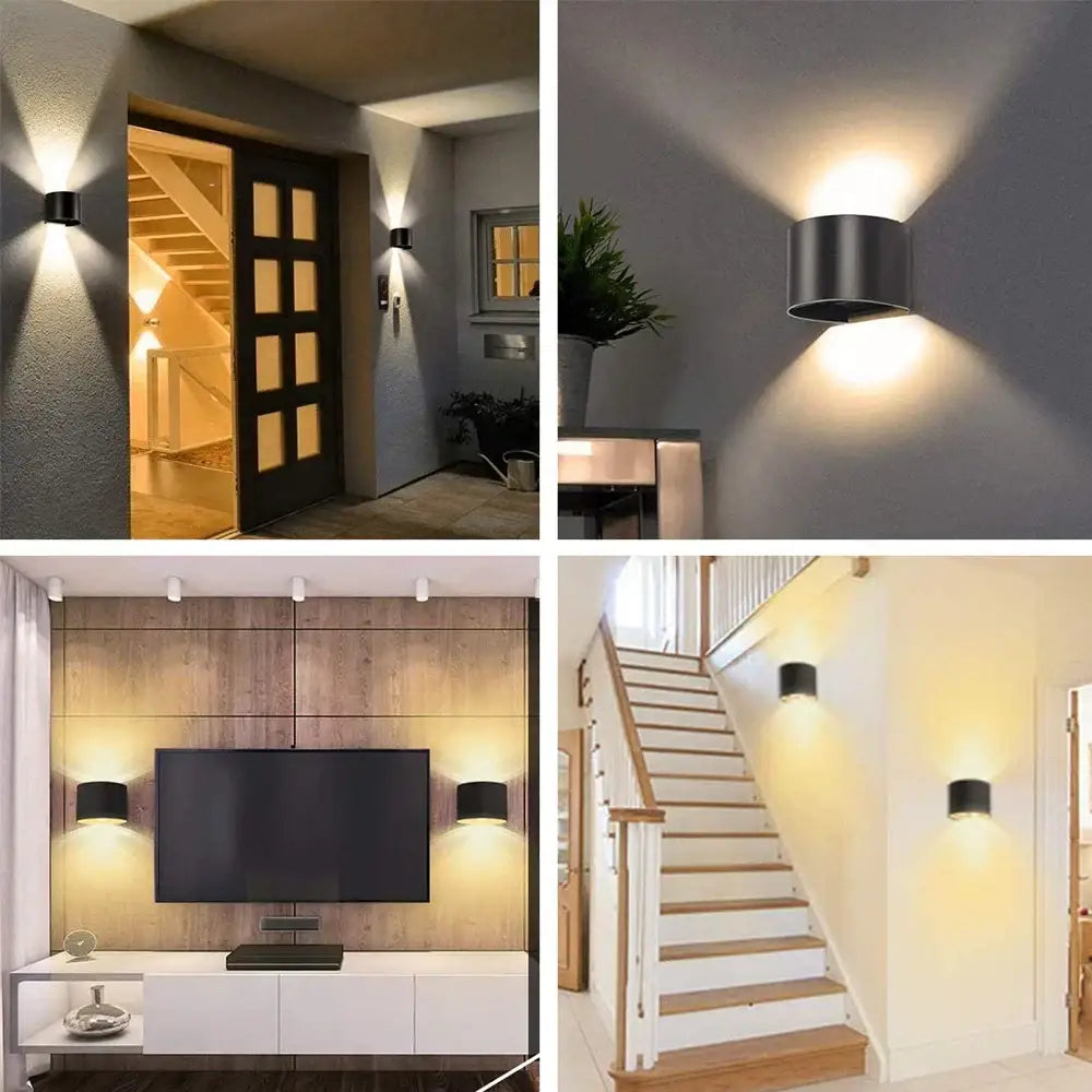 Modern black adjustable aluminum wall sconce – bedroom led light