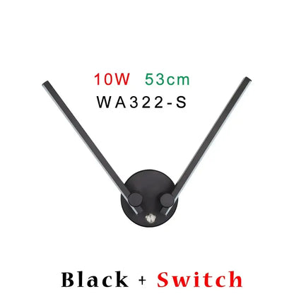 Modern black adjustable double arm wall light for living room