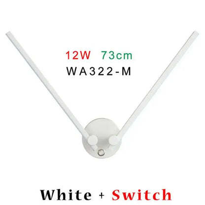 Modern black adjustable double arm wall light for living room