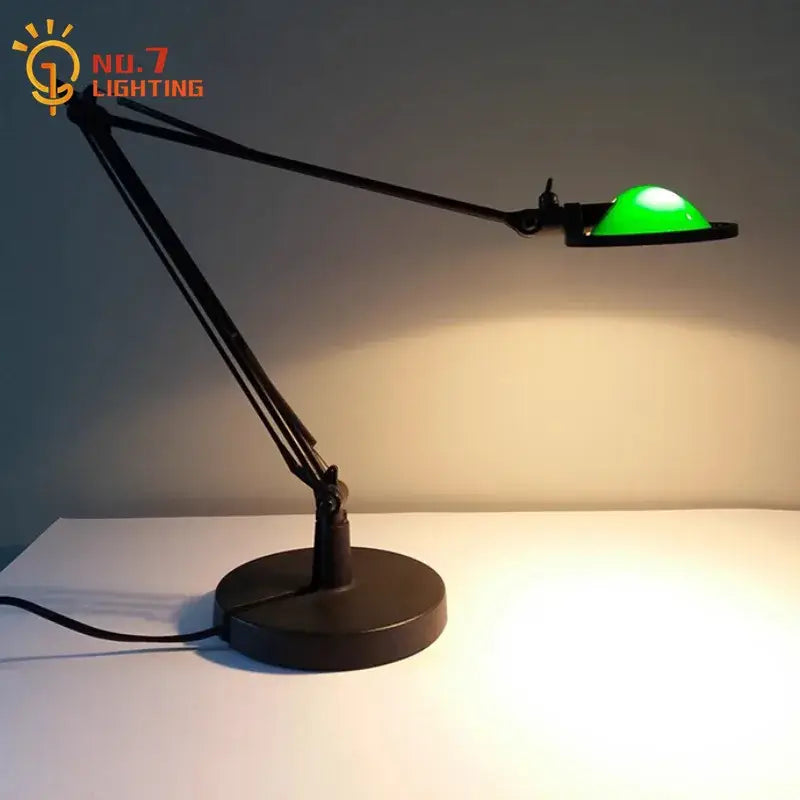 Modern black adjustable led desk lamp for study or bedroom