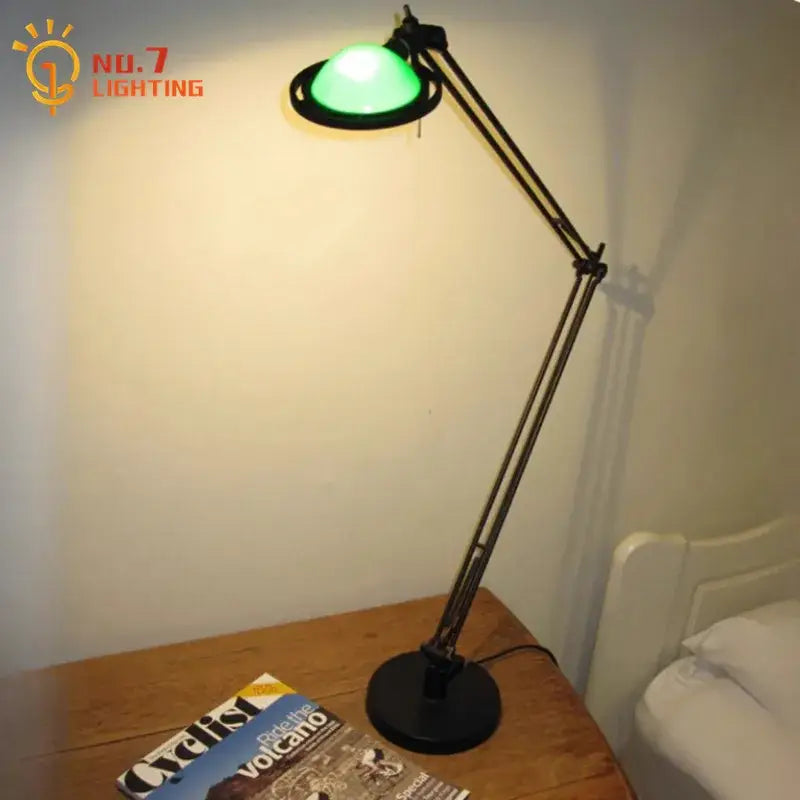 Modern black adjustable led desk lamp for study or bedroom