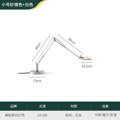 Modern black adjustable led desk lamp for study or bedroom