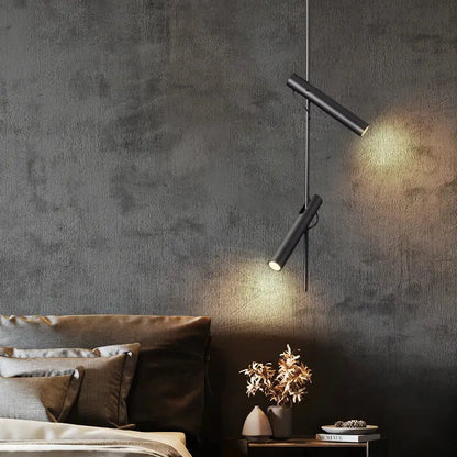 Modern black adjustable led pendant chandelier for kitchen