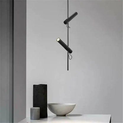 Modern black adjustable led spot light bedroom pendant