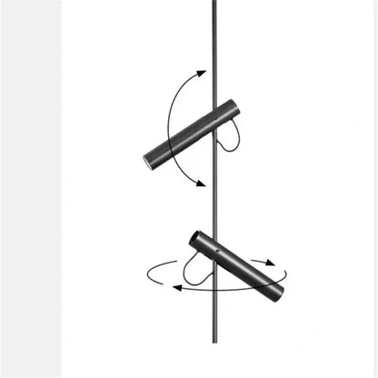 Modern black adjustable led spot light bedroom pendant