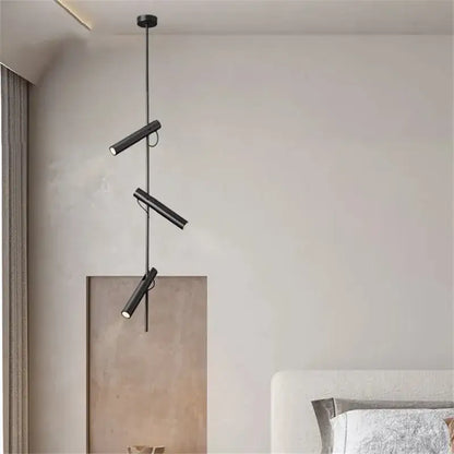 Modern black adjustable led spot light bedroom pendant