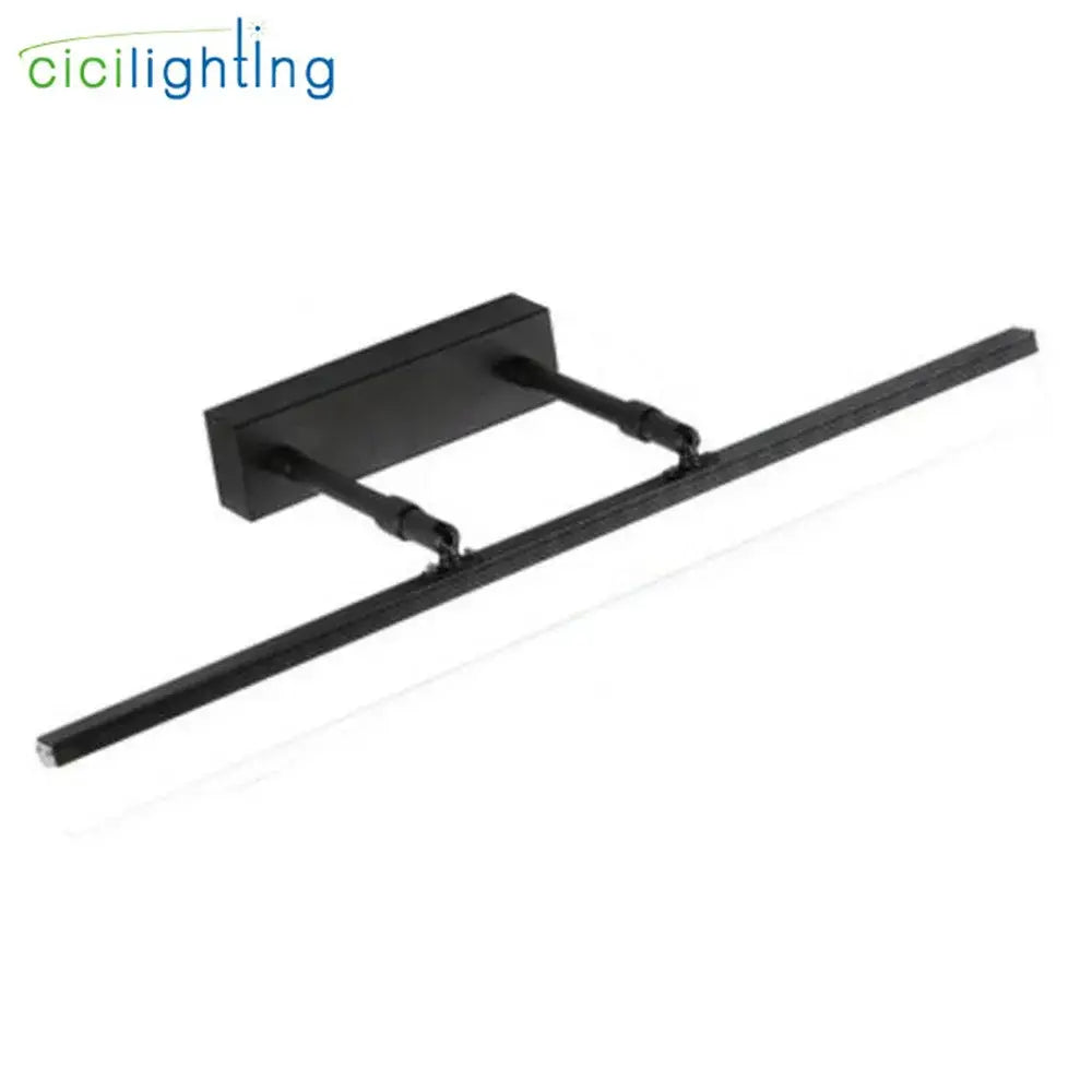 Modern black adjustable led vanity lights – bathroom wall fixture