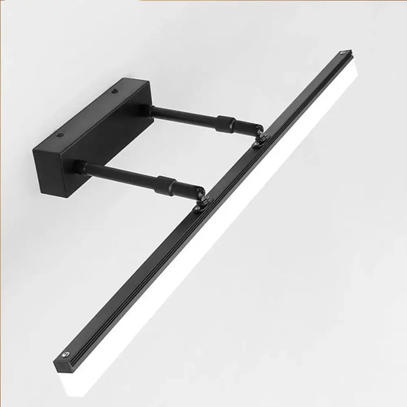 Modern black adjustable led vanity lights – bathroom wall fixture