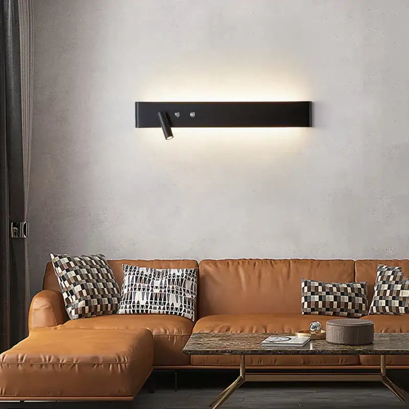 Modern black adjustable led wall lamp bedroom reading light
