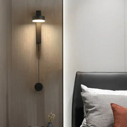 Modern black adjustable led wall lamp bedroom sconce lighting