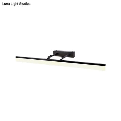 Modern black adjustable led wall light bathroom vanity sconce