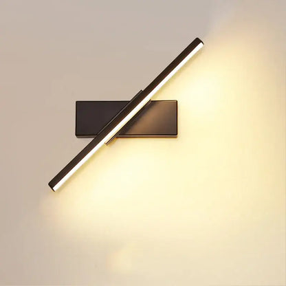 Modern black adjustable led wall sconce bedroom lamp