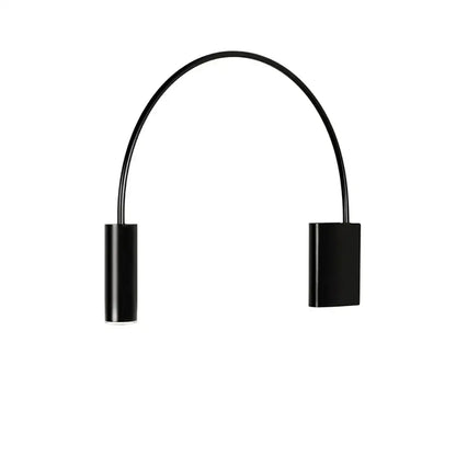 Modern black adjustable rocker wall lamp bedroom sconce