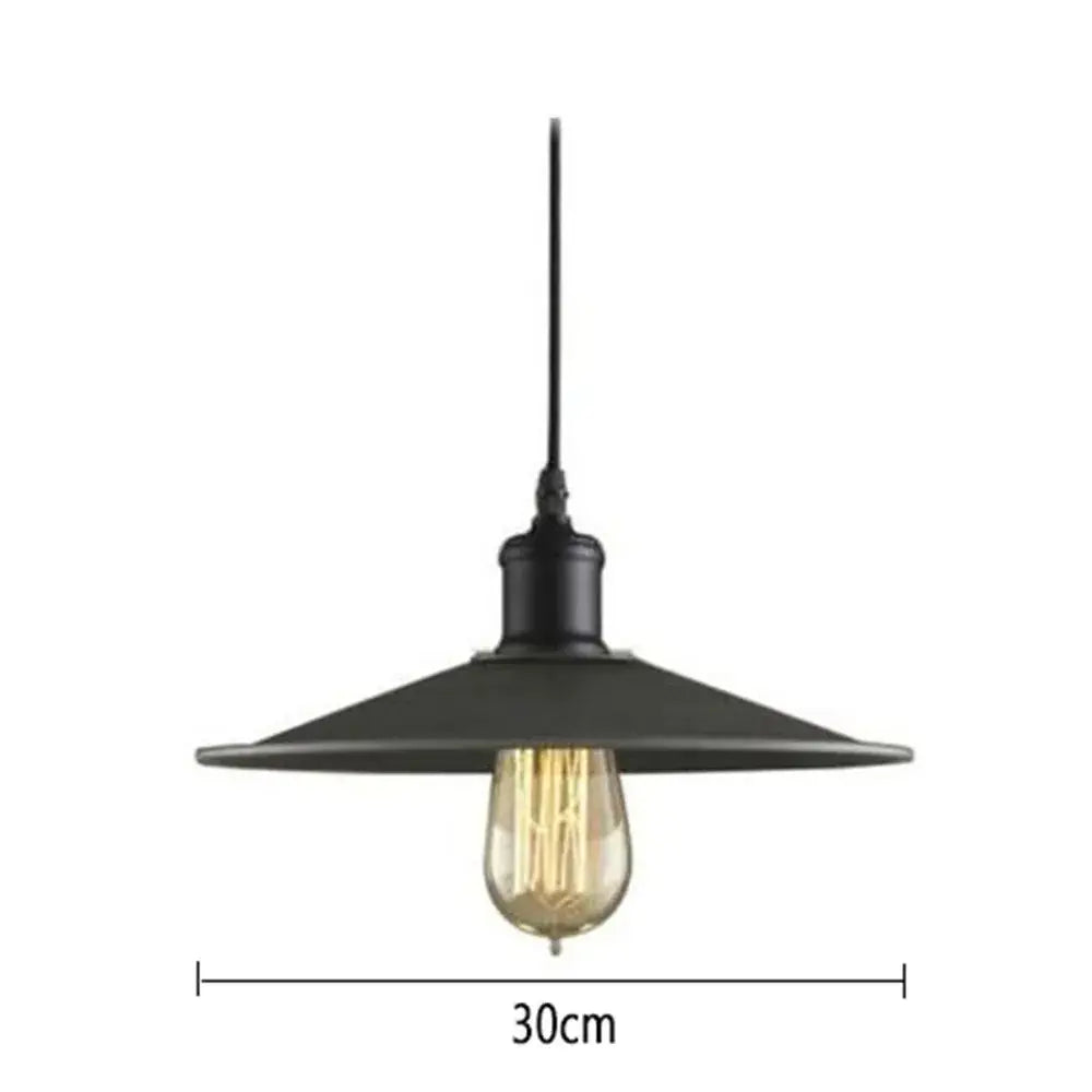 Modern black aluminium pendant light for dining room decor