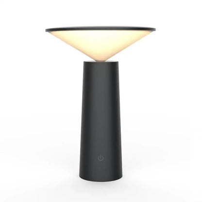 Modern black and beige led usb desk lamp touch sensor bedroom light