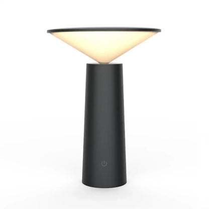 Modern black and beige led usb desk lamp touch sensor bedroom light
