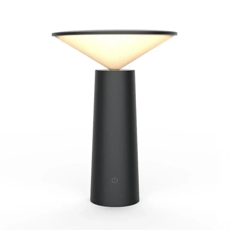 Modern black and beige led usb desk lamp touch sensor bedroom light