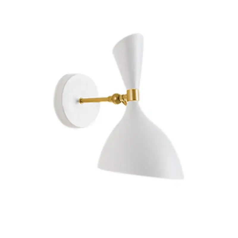 Modern black and brass industrial wall lamps for living room